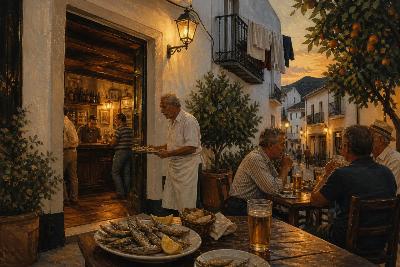 Bar Guerra, Andalusian in San Pedro de Alcántara — illustration