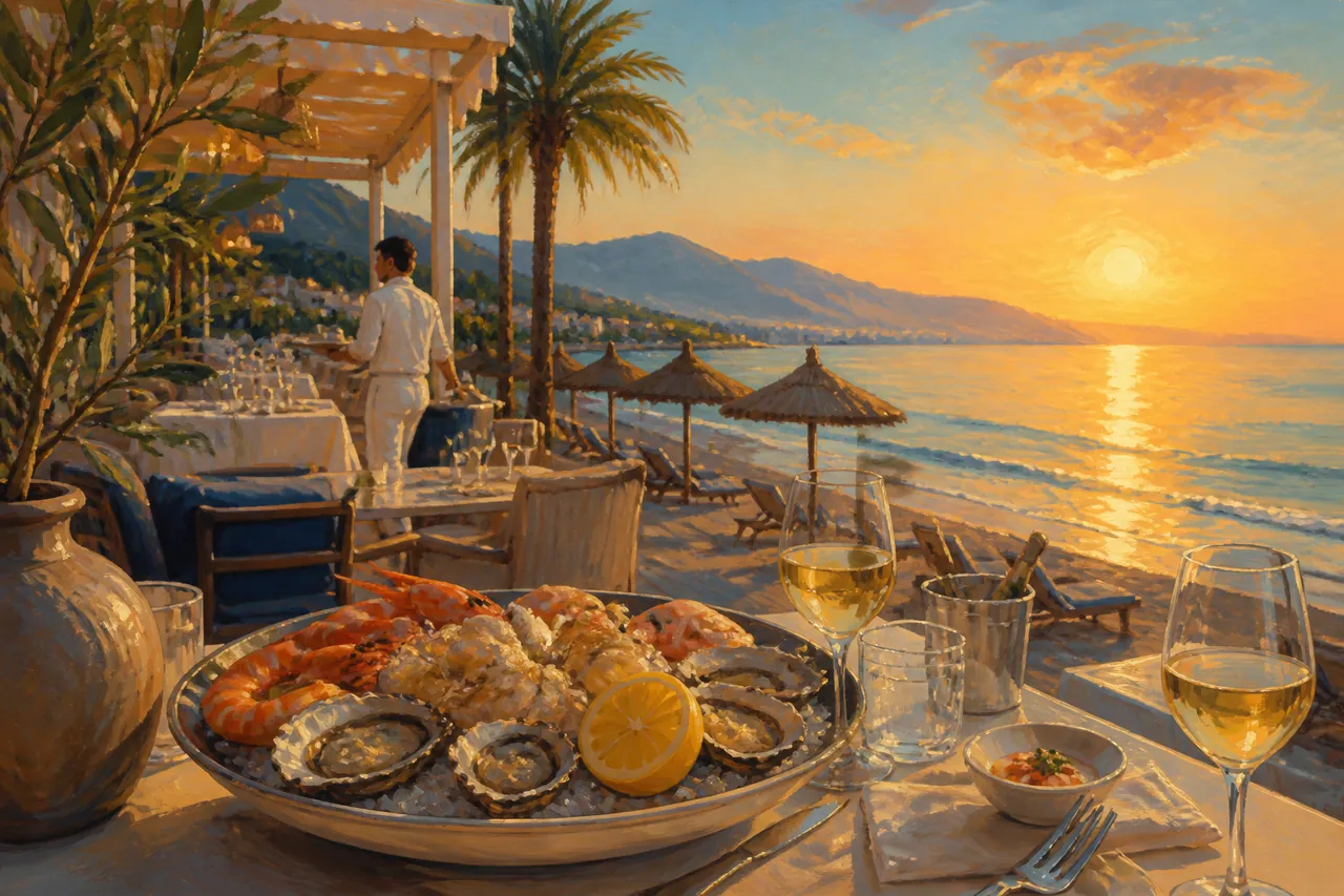El Ancla Restaurante & Beach Club, Seafood in San Pedro de Alcántara — illustration