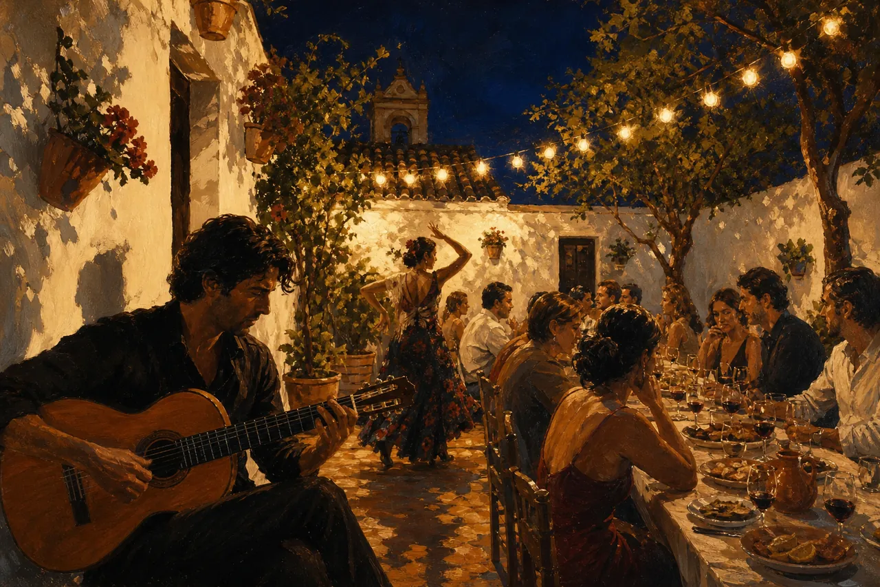 El Cortijo de Ramiro, Spanish in San Pedro de Alcántara — illustration