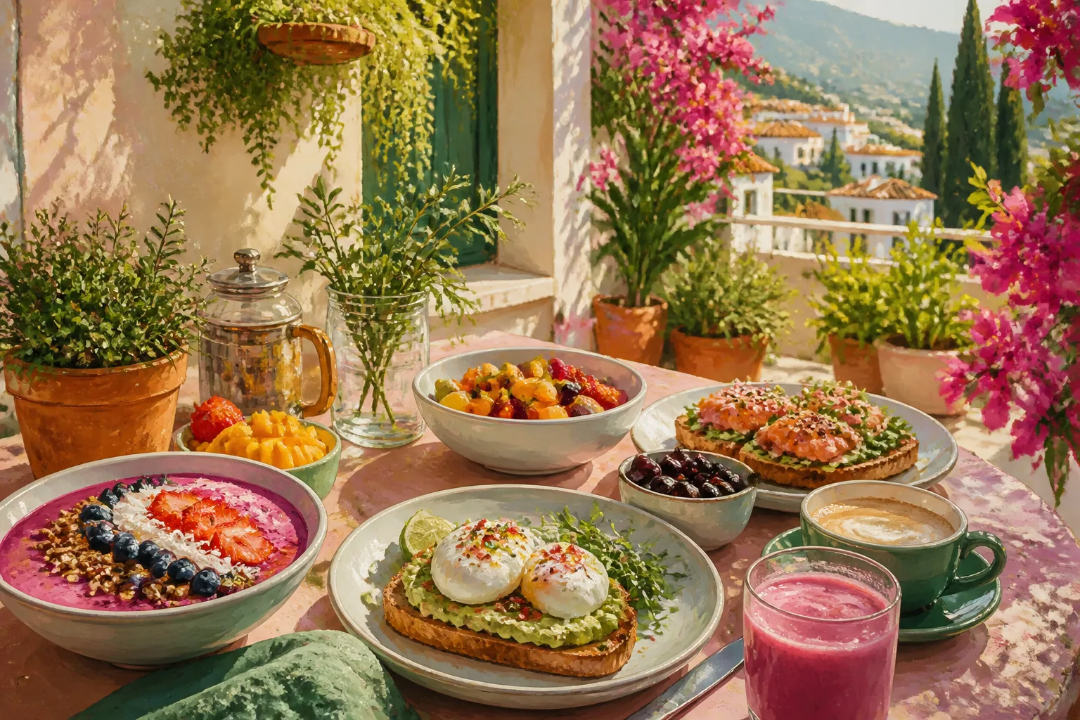 Brunch in San Pedro de Alcántara — illustration