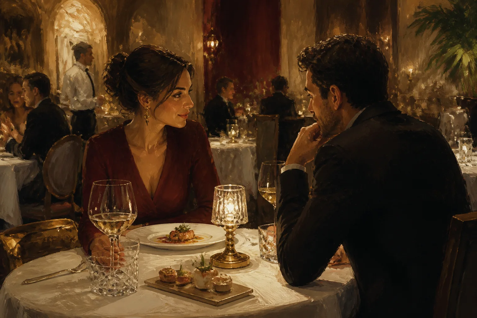 Romantic in San Pedro de Alcántara — illustration